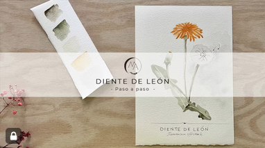 Diente de león en acuarela