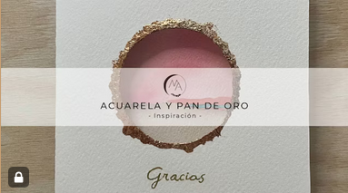 Pan de oro y acuarela